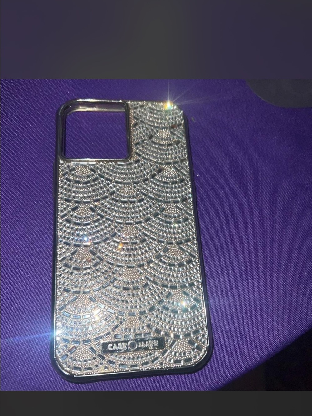 case-mate Silver Crystal Bling Phone Case - Sparkling Silver
